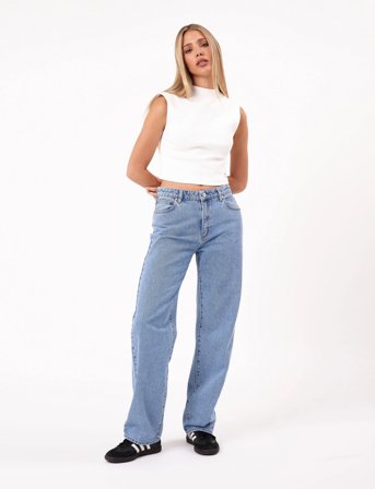 ABRAND 95 Mid Baggy Gigi Mid Blue - Blue - 31