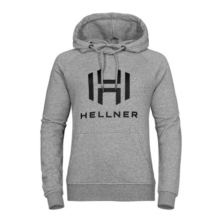 Hellner Logo Hoodie Women Women long-sleeved sweaters Grey XS