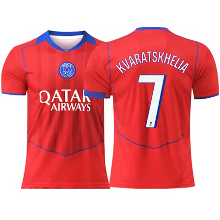 25-26 Paris Saint-Germain F.C. Bortatredje NO.7 KVARATSKHELIA Träningsfotbollströja S-2XL