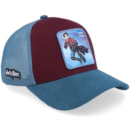 Capslab - Rouge trucker Casquette - Harry Potter Blue/Burgundy A-Frame Trucker @ Hatstore