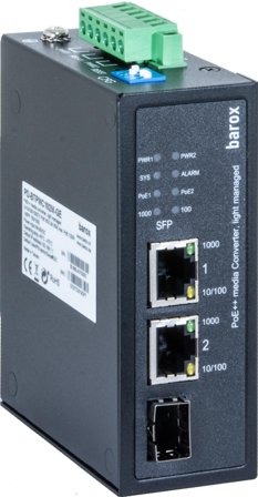 BAROX Media converter for DIN rail