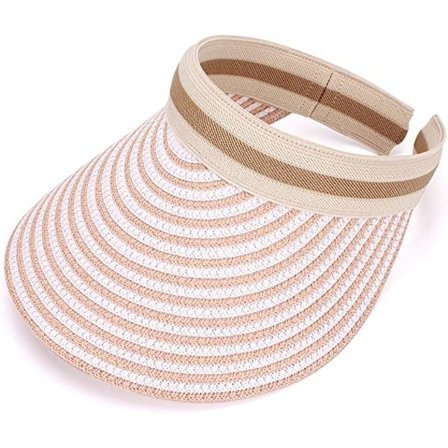 Dame sommerhat Bredskygget lyserød stråhat Lyserød stråhat