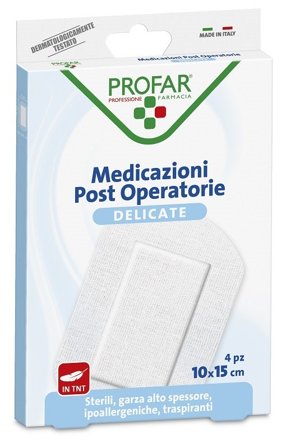 Medicazione Post Operatoria Sterile Garza Antiaderente 10x15 cm 4