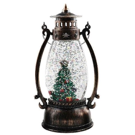 Joulupukin lumipallo, Musikaalinen joulupukki iso lyhty toimii valaistuna retrotyylisenä lomaglitteripallona joulupöydän koristeeksi ja joulupukin 