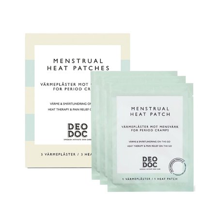 DeoDoc Menstrual Heat Patches 3 stk., Medicin & Pleje, Plastre, Smerteplastre