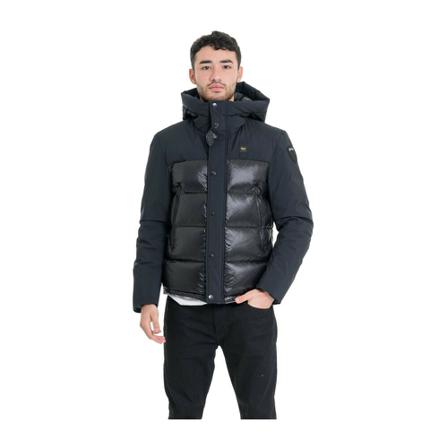 Blauer Down Jakke Sort, Herre