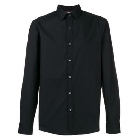 Michael Kors, Casual Shirts Zwart, Heren, Maat:L