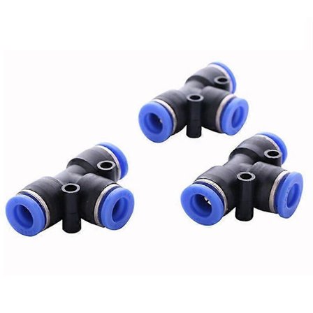 10 stk. Rør 6mm Vann Push In Slangekobling Hurtigkobling Pneumatisk Montering Beslag - Perfekt