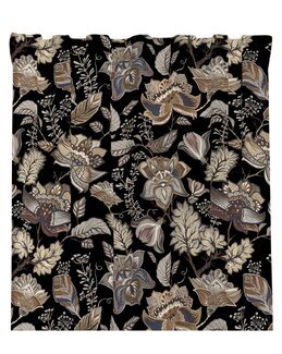 Yhdistelmänauhaverho kukallinen Shelly 2/pak Musta