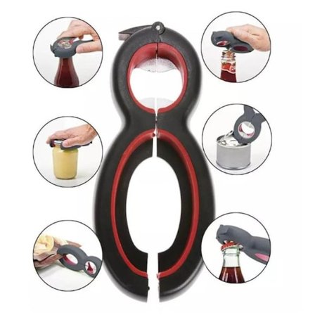 6-i-1 Burk- och Flasköppnare