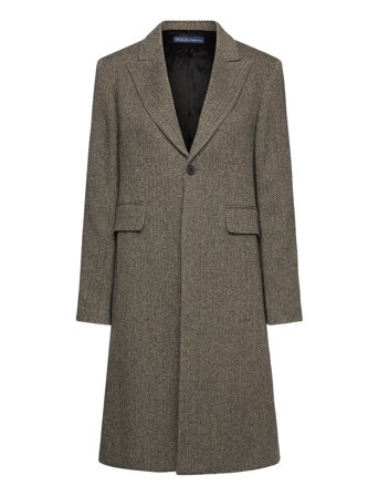 Polo Ralph Lauren | Wool-Blend Herringbone Coat | 32