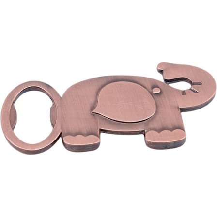 1 st Metall Elefantformad Ölflaskeöppnare Present (Brons)