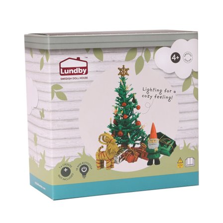 Lundby Julgransset med ljus