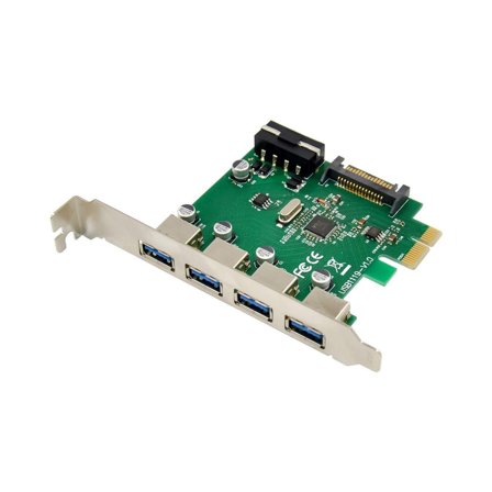 MicroConnect USB-adapter - PCIe 2.0 - USB 3.0 x 3 + USB 3.0 (intern)