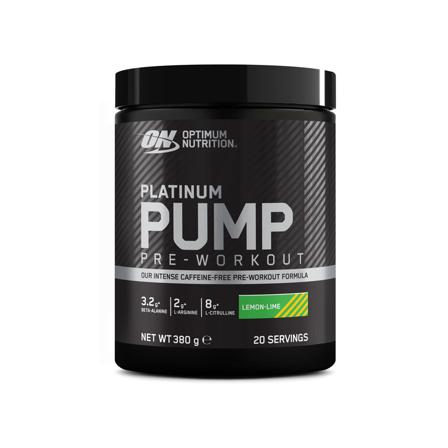 Optimum Nutrition Platinum Pump Pre-Workout - Lemon lime - 380 g - Pre-workout, Kosttillskott, Prestationshöjare & PWO, Pump