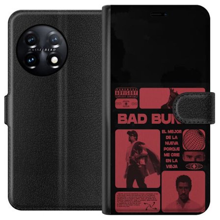 Kompatibelt Lommeboketui til OnePlus 11 Bad Bunny NFL-inspirert skjoldlogo med amerikansk fotball og stjerner