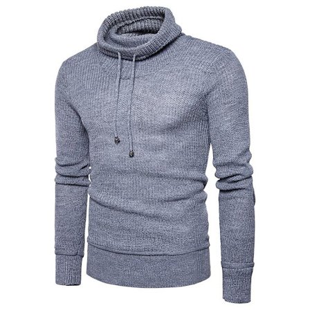 Hettegenser med snor for menn, høst/vinter, varm, lang erme