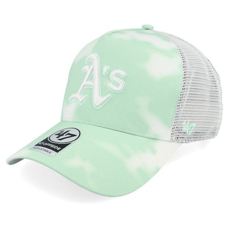 47 Brand - MLB - Green - trucker - Cap - Oakland Athletics MLB The Clouds Offside Dt Aloe A-frame Trucker - Hatstore