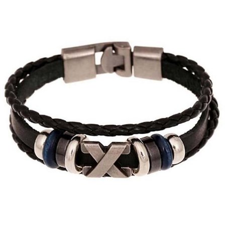 Retro skinnarmband håndstrenger sirkel bangle kjede håndledsbunch