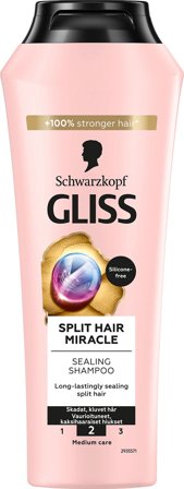 Schwarzkopf Gliss Split Hair Miracle Shampoo 250 ml, Hår, Shampoo, Hårshampoo