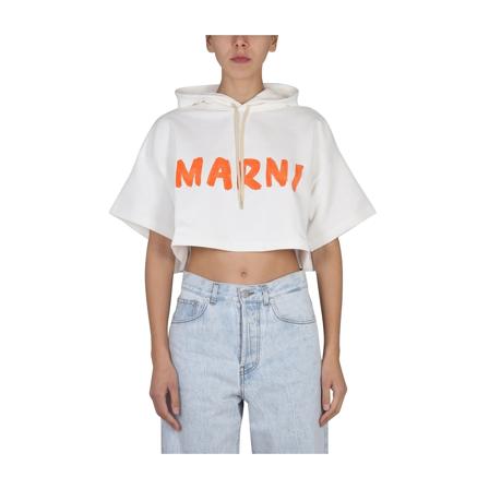 Marni, Sweatshirts Biały, Kobieta, Rozmiar: XS