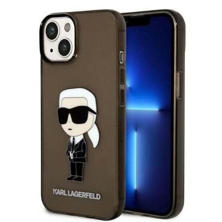 Karl Lagerfeld Ikonik Karl fodral för iPhone 14 Plus - svart