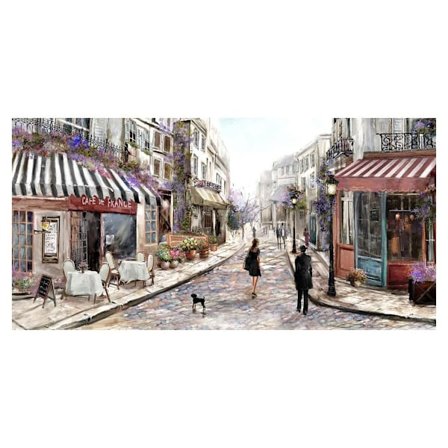 Öljymaalaus katukahvila