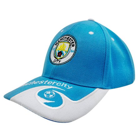 Broderad keps Unisex justerbar keps Manchester City Svart