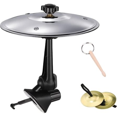 3-pakning Bilcymbaler for bilventil – Mini trommecymbal, fingersymbal for magedans & mini trommestikker_TF_TF