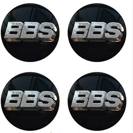 BBS Hjul Senterlokk Emblemer 4 stk Sett 65mm BBS Bil Deksel Logo Badge Klistremerke Auto Hjul Senterlokk Nav Emblemer