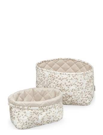 Cam Cam Copenhagen Quilted Storage Basket, Set Of Two - Ocs - Multi/patterned - ONE SIZE