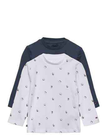 Baby 2 Pack Tee Giftbox T-shirts Long-sleeved T-shirts Multi/mønstret Tommy Hilfiger