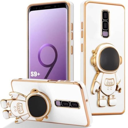 Skydd - Samsung - Galaxy S9 Plus - Flexibelt TPU - Justerbart Stöd - Astronautmönster