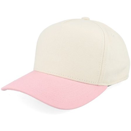 Equip - Beige trucker Keps - Kids Stone/Light Pink Brim A-frame Adjustable @ Hatstore