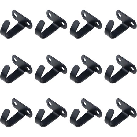 12 Stykker - Loftkrogbeslag - Rustfrit Stål Knagerække - Under Hylde - Topmonteringskroge Håndklæde