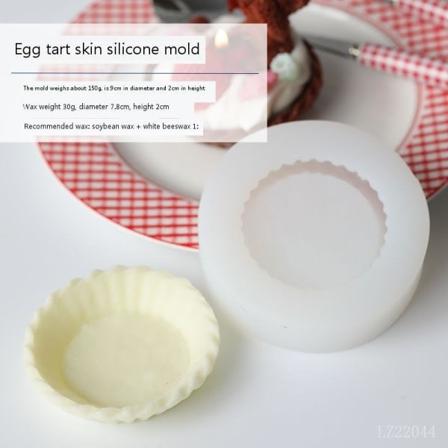 Ljusformar Ljus Stearinljus DIY Gjutformar i Silikonform LZ22044 Äggtårta Wrap