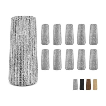 Stolstrømper for stolben, 24 stk. filtbeskyttelse for møbler, sklisikre møbelknotter egnet for stoler, unngå riper og støy