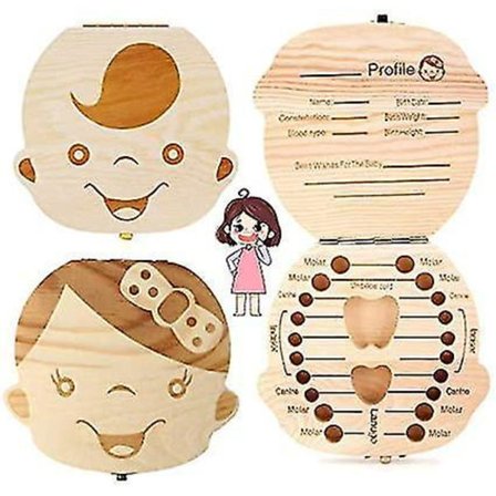 Hammaslaatikko Organisaattori Puinen Hammas Muistolaatikko Lapselle