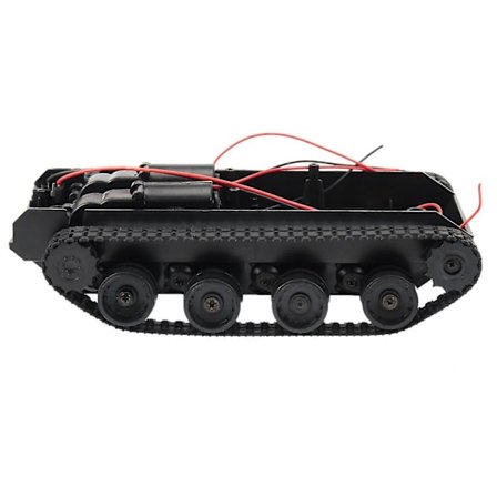 Rc Tank Smart Robot Tank Bil Chassis Kit Gummibelte Beltevogn For 130 Motor Diy Robot Leker For Barn