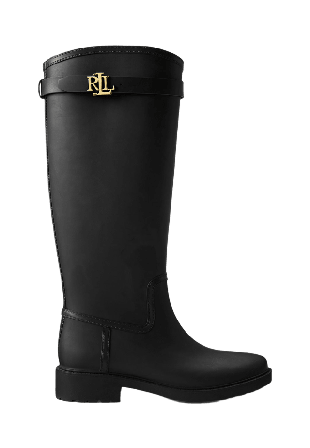 Lauren Ralph Portiah Rubber Tall Rain Boot Kängor & boots Dam Svart 36
