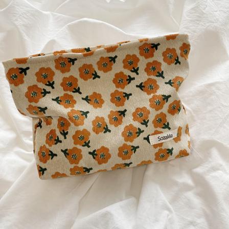 Kosmetisk Väska Kvinnor Blommig Makeup Organizer Kosmetisk Påse