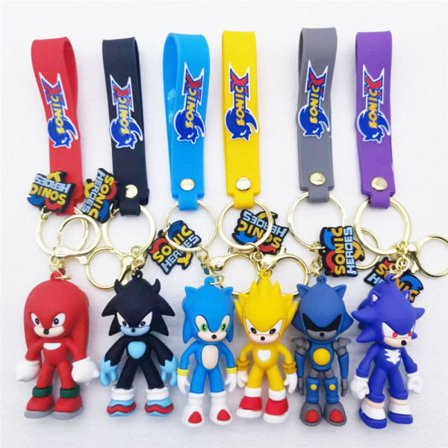 Anime Nøkkelring Sonic the Hedgehog Nøkkelring Hängsmycke gul IC