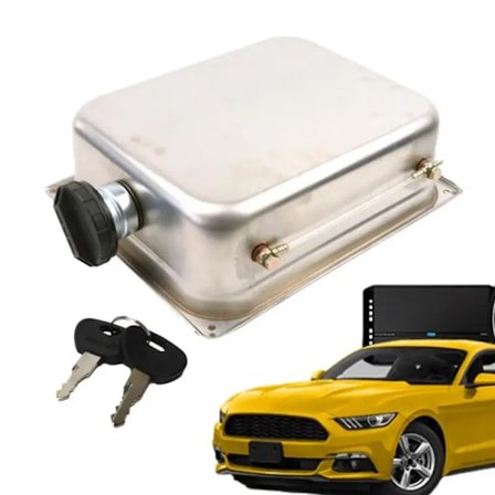 7L ruostumattomasta teräksestä valmistettu polttoainesäiliö metallinen neliön muotoinen polttoaineastia polttoaineen varastointi öljykannu 