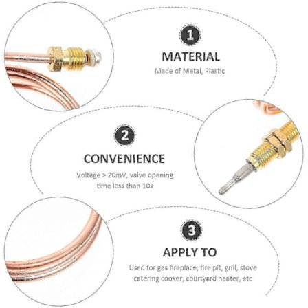 Gas Termoelementsensor Gänga Termoelement Universal Termoelement Ersättning Termoelementsensor