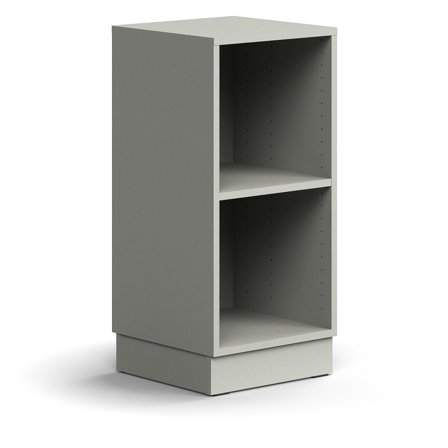 Bücherregal QBUS, 873x400x400 mm, hellgrau