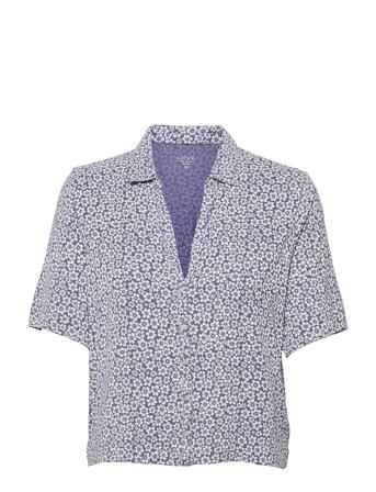 Truesleep Button-Front Top In Modal Blue GAP