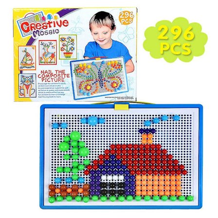 Barn Svamp Nagelbräda Leksaker Bord Bärbar för Creative Brain Game Supplies