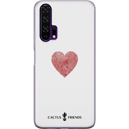 Kompatibel Mobilcover til Honor Honor 20 Pro Cactus and Friends - Fingerprint Love