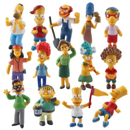 14 stk./parti Simpsons Anime Figur Leke Samlemodell Statue Leker PVC Figurer Skrivebords Ornamenter Fans Samlemodell