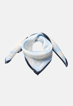 Soyaconcept - Mönstrad silkessjal - blå / mönstrad - för damer - - Cellbes